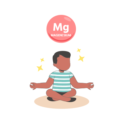 Our Bone Growth Gummy, contains Magnesium, helps your toddler relax. This works by calming the brain and supporting normal release of stress hormones, making it easier for them to sleep well and support healthy growth.