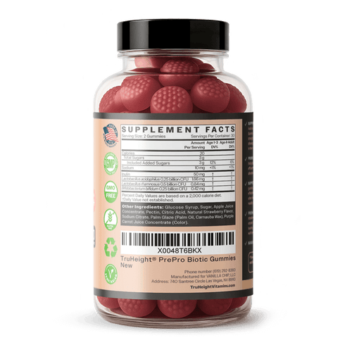TruHeight® Kids Pre-Probiotic Gummies