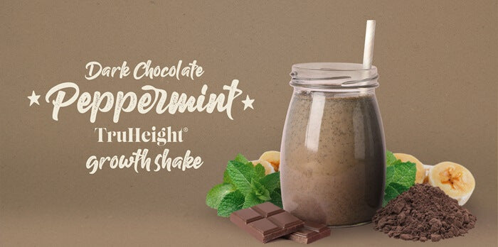 Dark Chocolate Peppermint Protein Shake